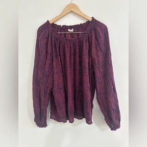 Nwt Calson Long sleeve Blouse Sz L #Q2